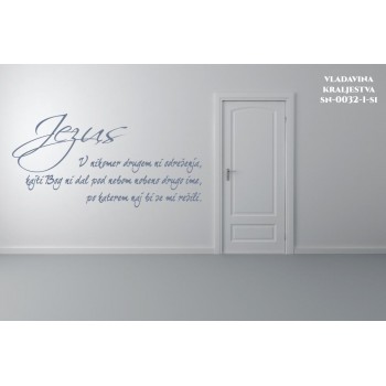 Stenske nalepke: V nikomer drugem ni odrešenja